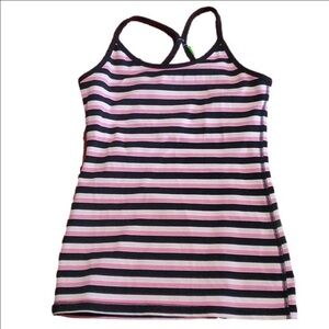Lululemon striped racer back tank top medium